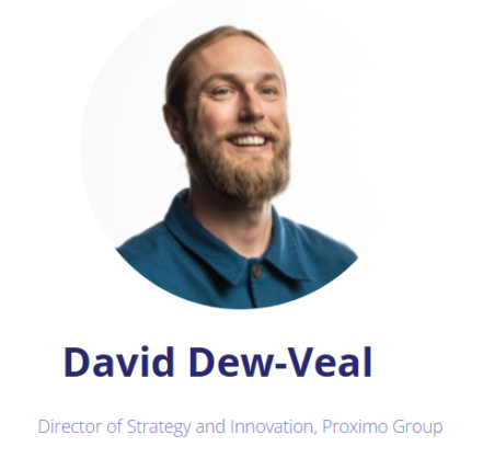 Headshot portrait of David Dew-Veal